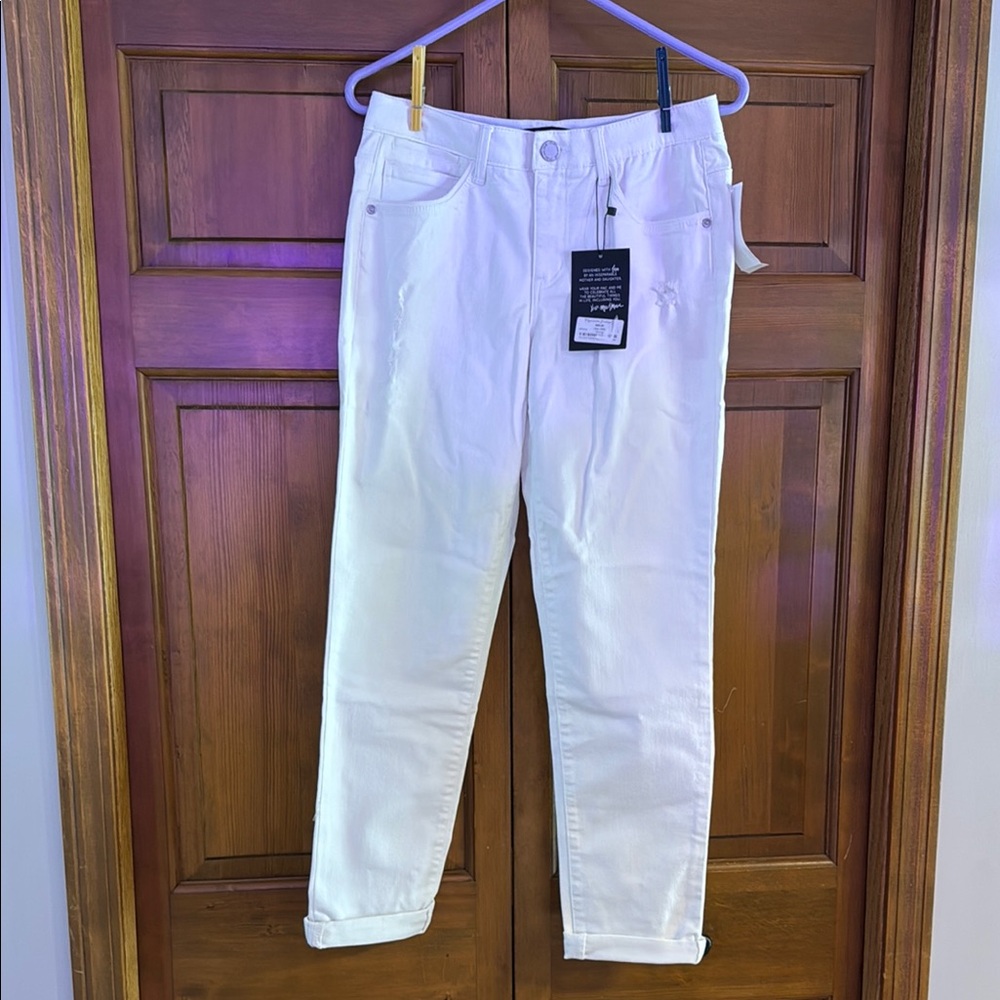 Women's White Straight Leg Jeans